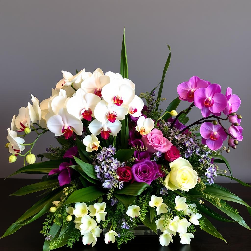 sympathy arrangements with orchids