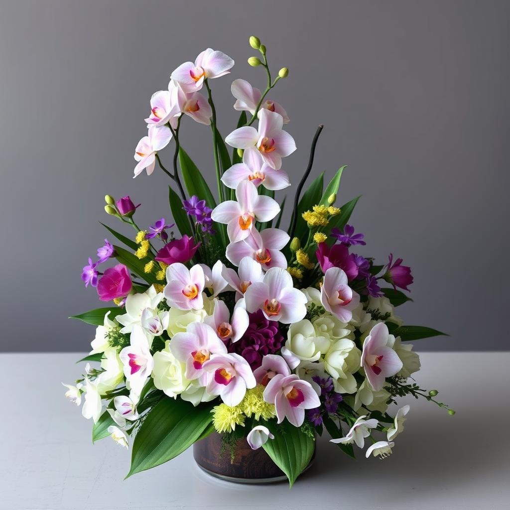 sympathy arrangements with orchids