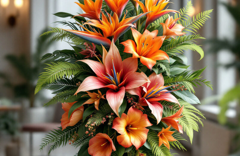 Flowers in Funeral Standing Sprays