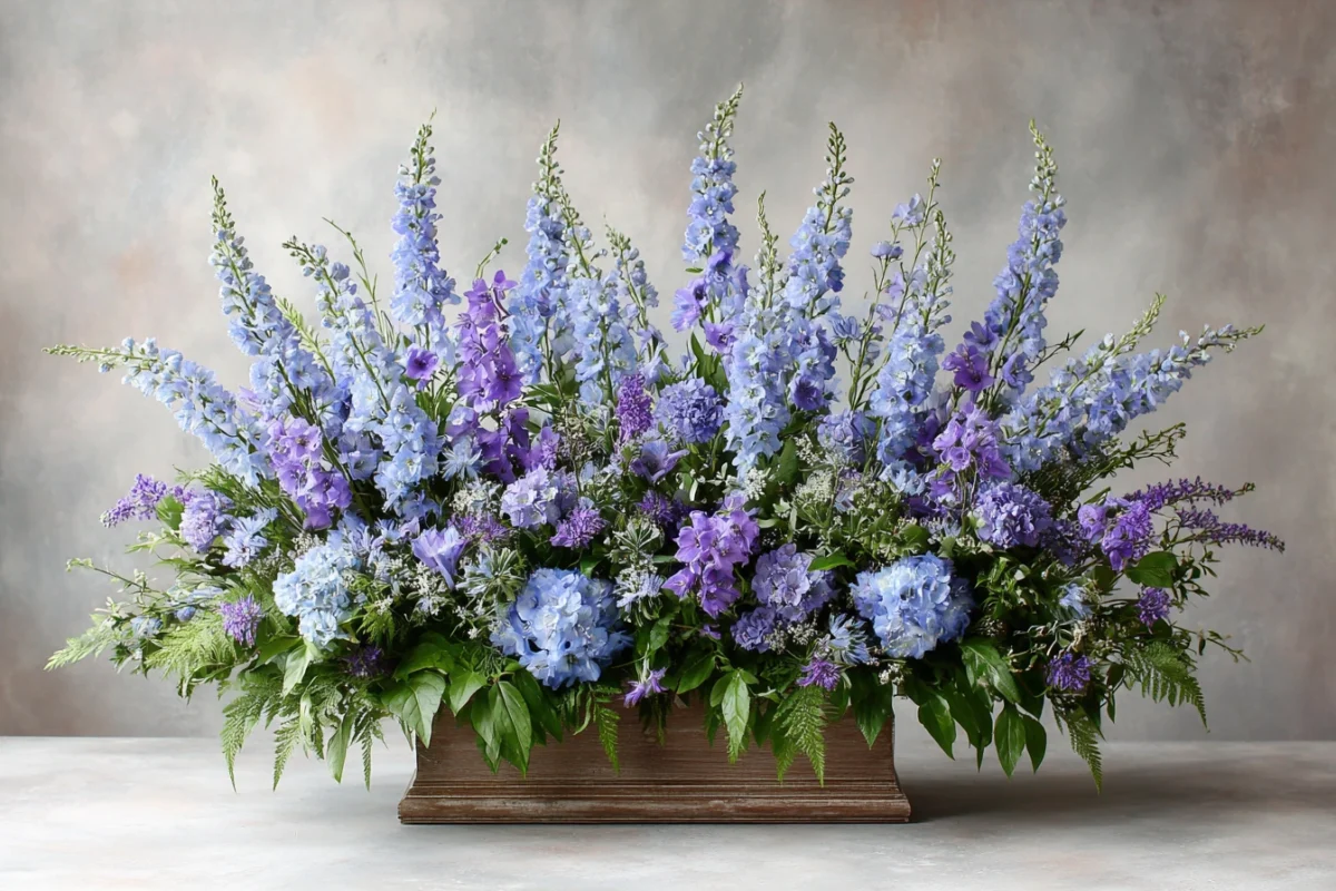 Blue Flowers for Funerals